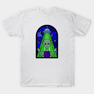 Stained Glass Alien T-Shirt